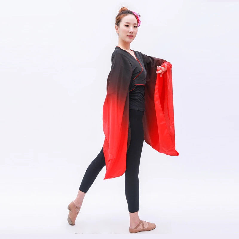 Oude Chinese Kleding Dans Praktijk Kleding Vrouwelijke Klassieke Wijde Mouw Hanfu Tops Yangko Dans Hanfu Kostuums voor Stage