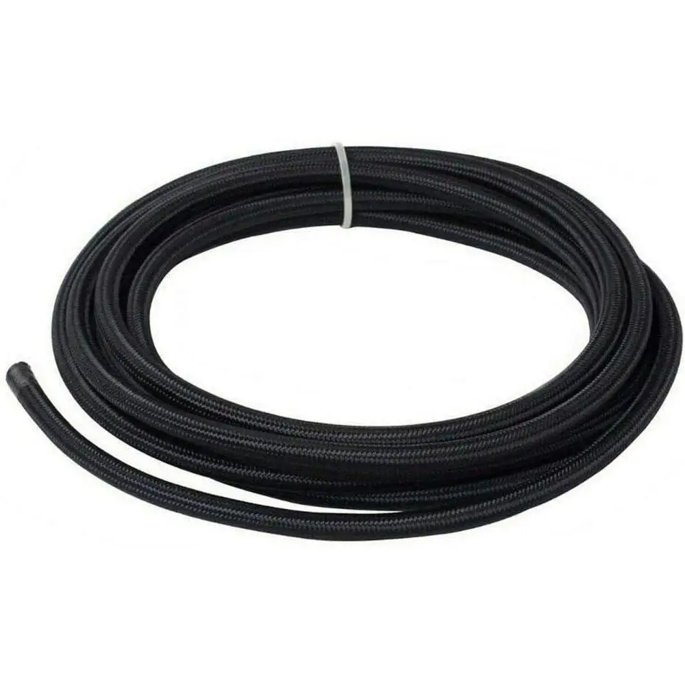 AN-4 Stainless Steel Rubber Braided Fuel Pipe 1M 1000PSI Diesel Gas Ethanol Oil Coolant Line