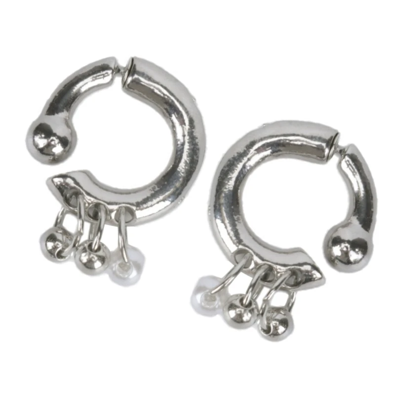 Pearl Pendant Earrings Before and After Detachable Wearing Fashion Women