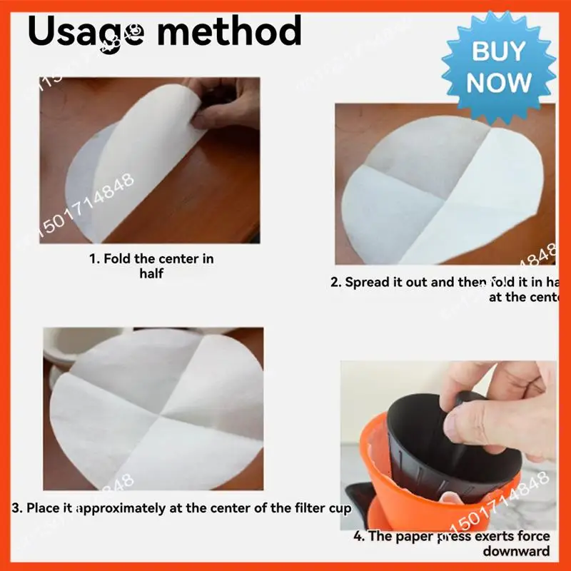 BISM 折り紙コーンデザインコーヒーフィルターカップ再利用可能な手淹れコーヒードリッパーストレーナー 155 ミリメートル濾紙透明