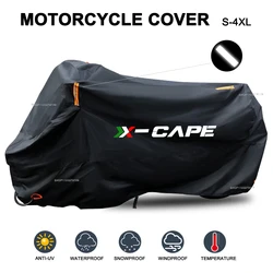 Motorcycle Cover Waterproof Outdoor All Season Dustproof UV Protective Moto Rain Cover for Moto Morini X-cape 649 650