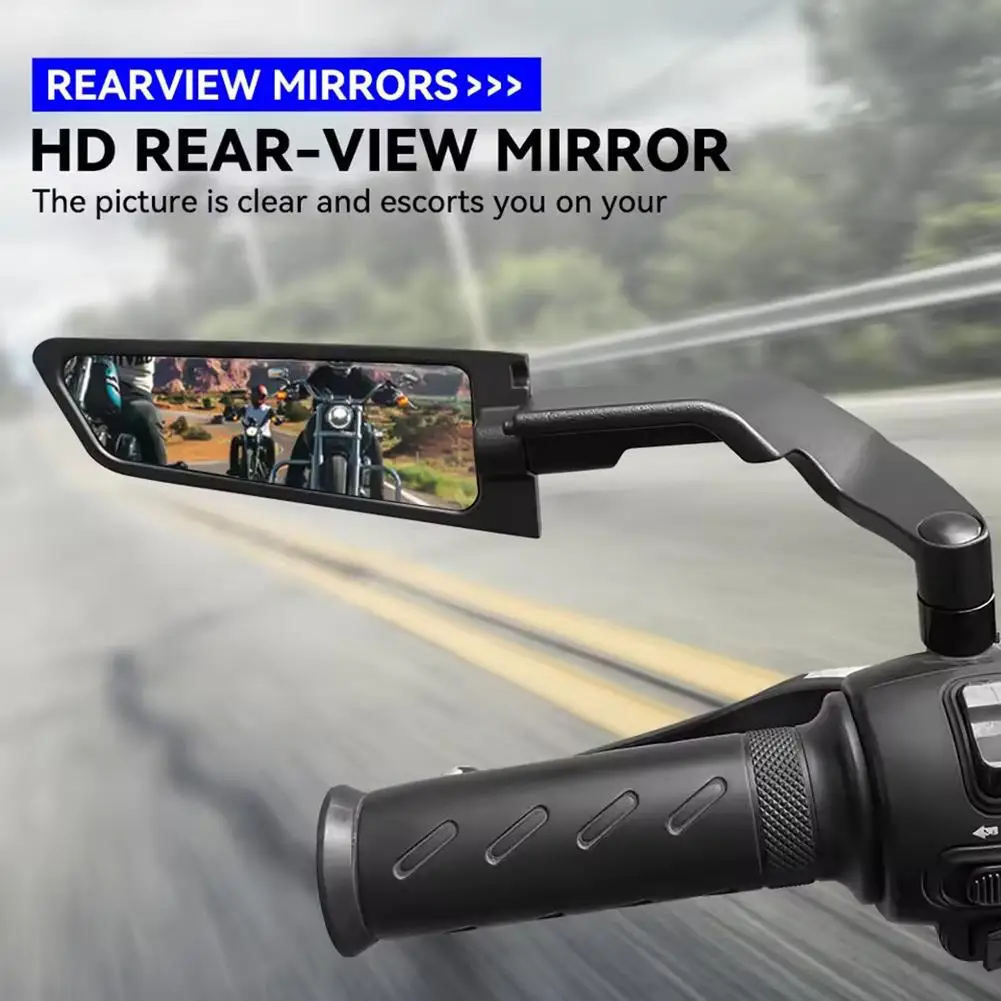 Universal Motorcycle Rearview Mirror Wings Rearview Mirror Aluminum Alloy Wing Side Mirrors Reversing Motorbike Accessories