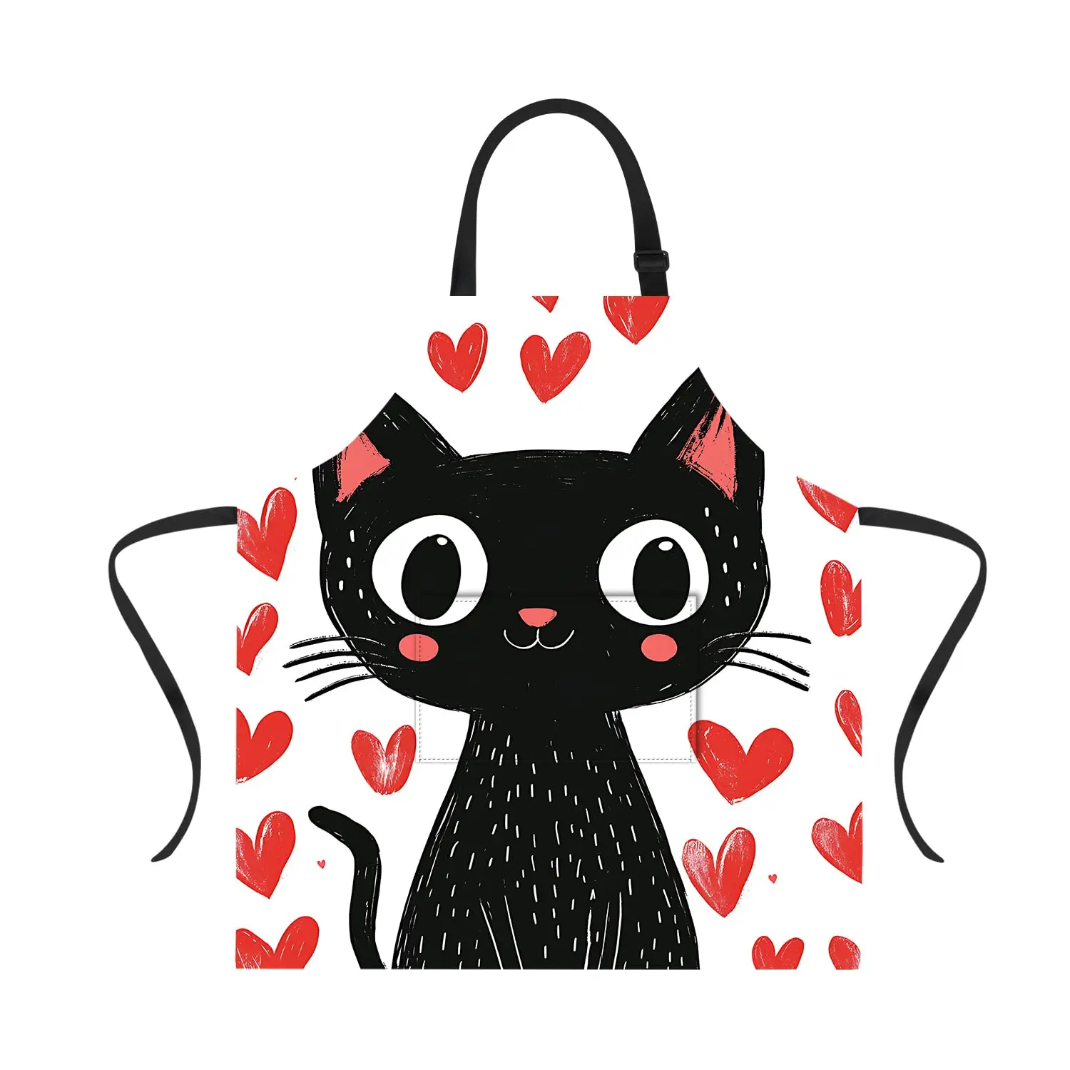 

Funny Apron Cat for Women Men with Pockets Adjustable Kitchen Chef Aprons for Cooking Cute Apron