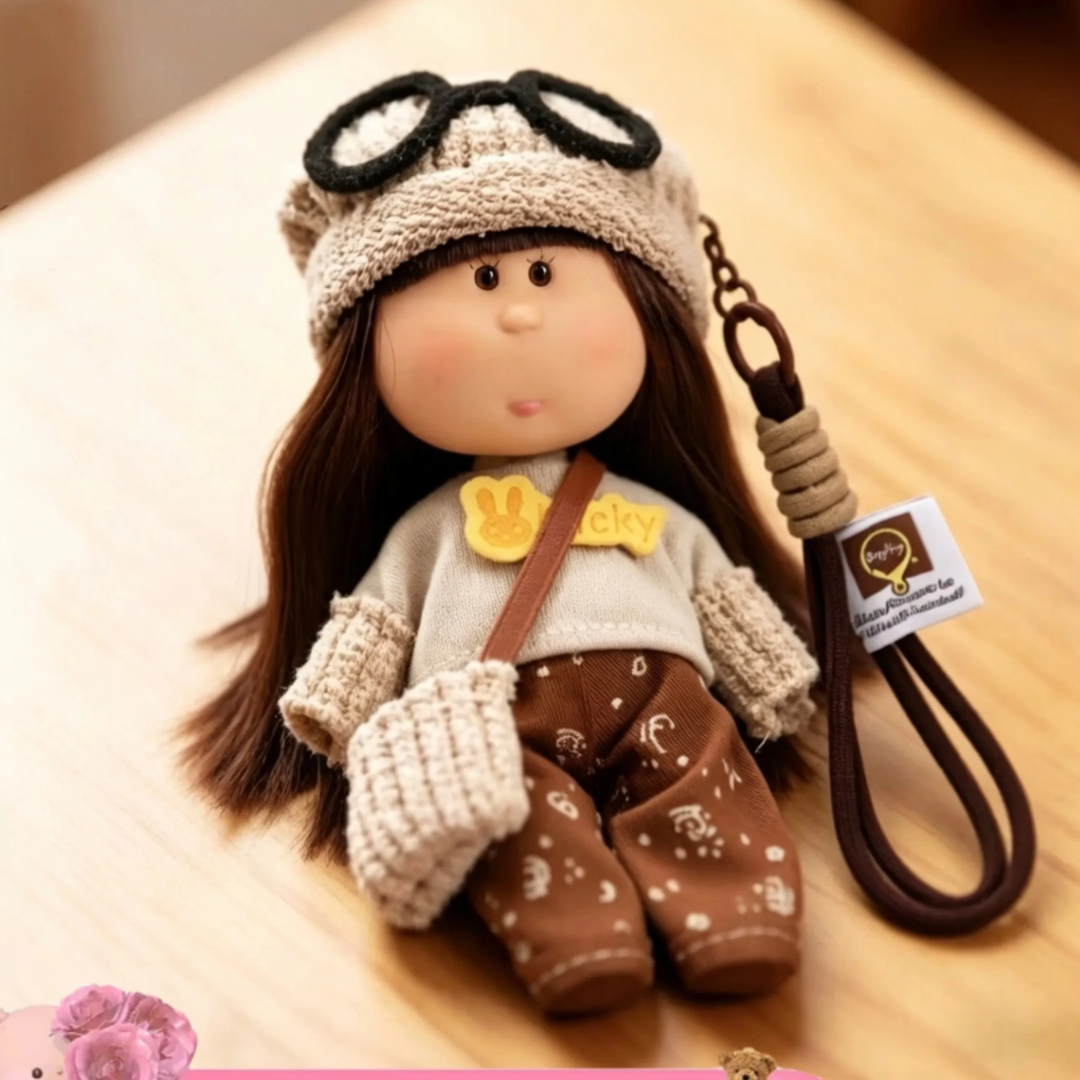 sinaeey-potato-doll-pendant-girl's-bag-decorative-toy-14cm-changeable-clothes-doll-fabric-art-toys-for-all-ages