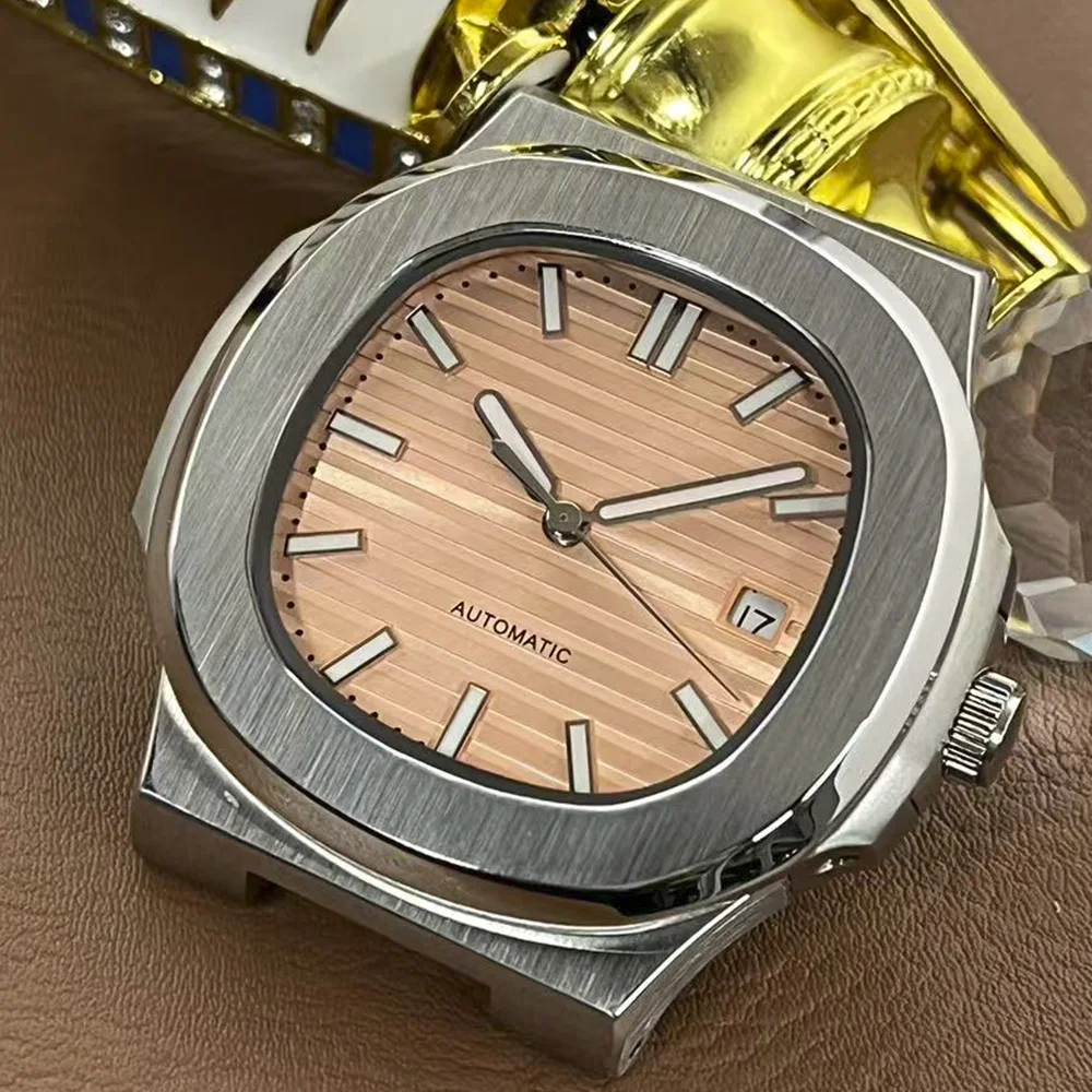 

Мужские автоматические механические часы Seagull ST16 с синим циферблатом, водонепроницаемые, новая серия из нержавеющей стали, корпус 38,2 мм 8215