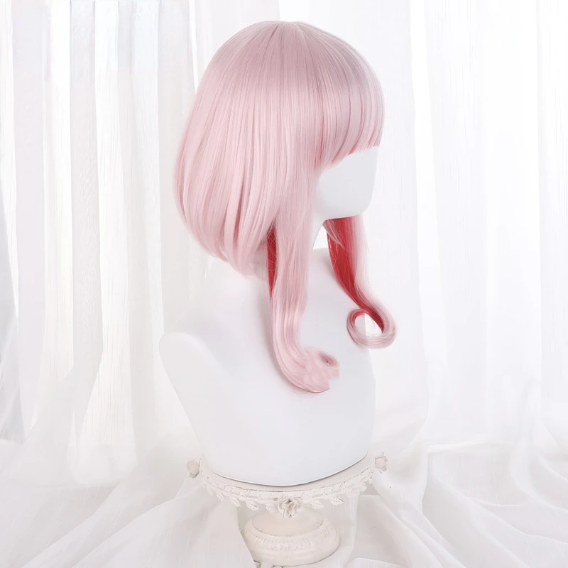 Anime Takt op. Destiny Cosplay Wig Destiny Pink Red Short Hair Heat Resistant Fiber Hair + Free Wig Cap Halloween Girls Women