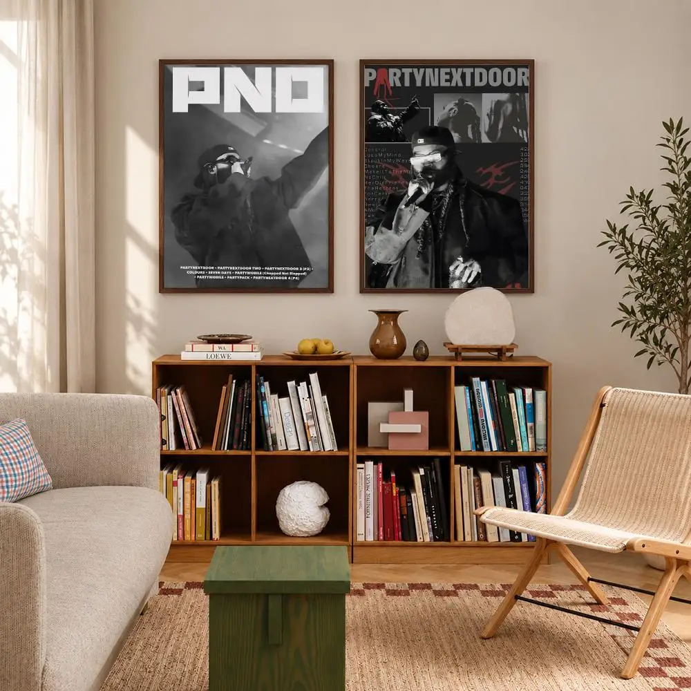 R&B Singer PartyNextDoor Poster Self-adhesive Waterproof Paper Sticker Art Coffee House Bar Room Wall Decor