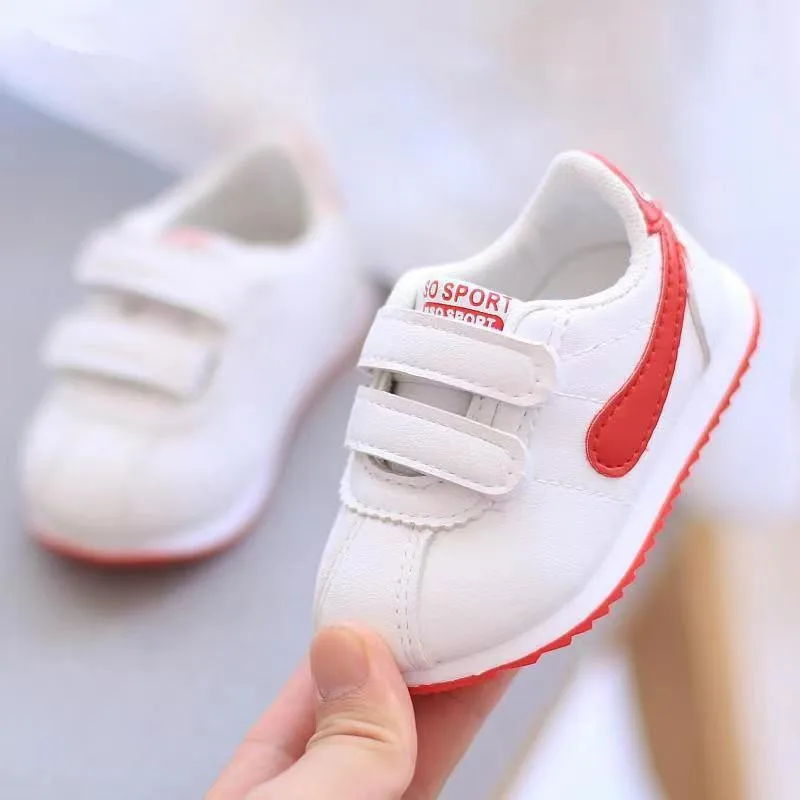 Kids White Shoes Baby Breathable Shoes Boys Girls Toddler Footwear Patchwork Color Soft Bottom Baby Boys Girls Casual Footwear