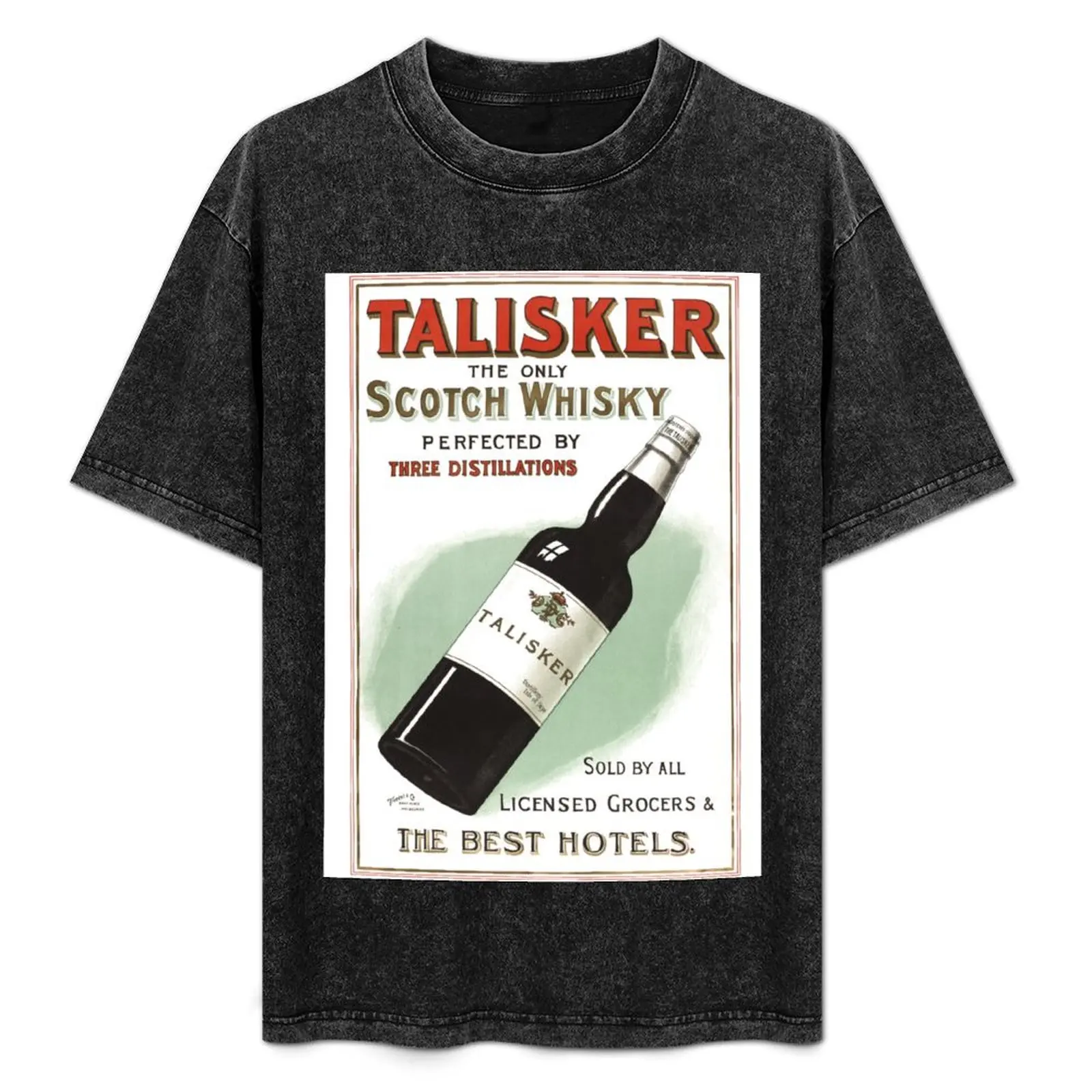 

Talisker Scotch Whisky Australian Vintage Poster T-Shirt tops summer tops mens graphic t-shirts funny