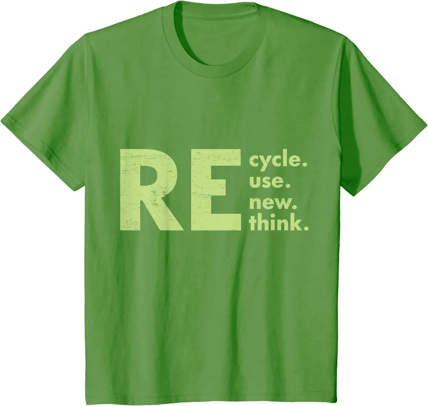 Recycle Reuse Renew Rethink Crisis Environmental Activism T-Shirt 100% Cotton O-Neck Short Sleeve Casual Mens T-shirt Size S-3XL