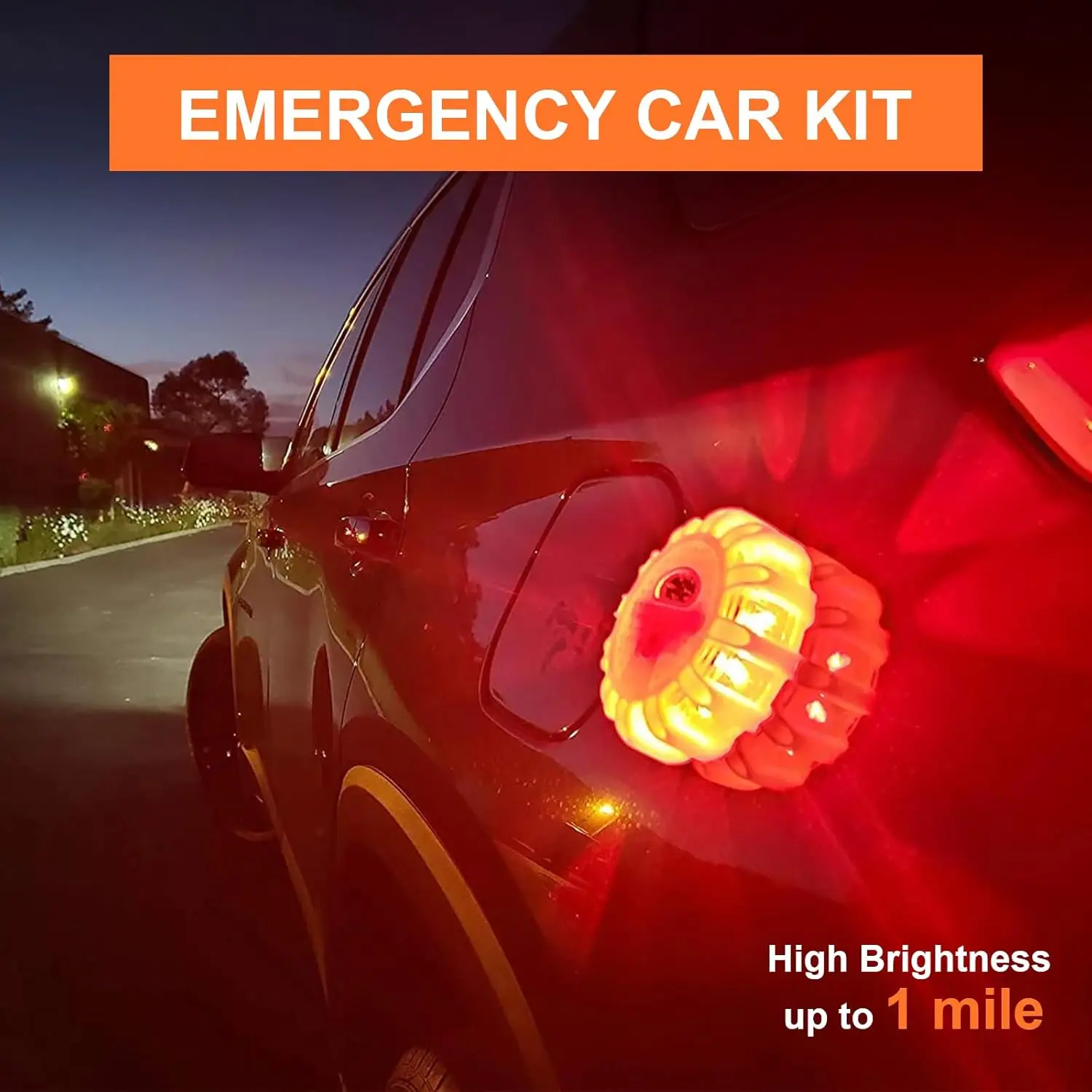 

AOHEWEI 6-пакет светодиодных дорожных фонарей, дорожный маяк безопасности, мигающий предупреждающий флакер, комплект с магнитным основанием и крючком для автомобиля, грузовика