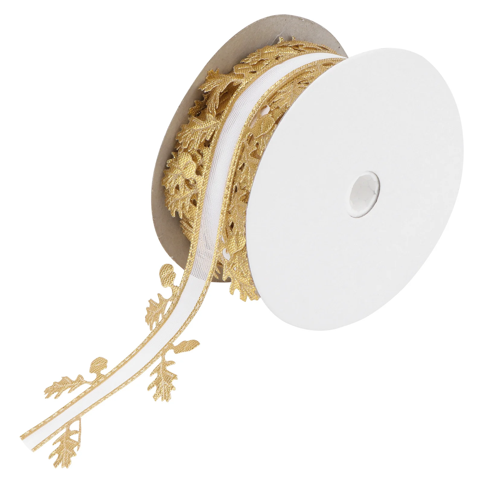 

Lace Ribbon Embossed Decor DIY Supplies Elegant Wedding Dress Accessory Long Lasting Use Lace Flowers Embossed Ribbon