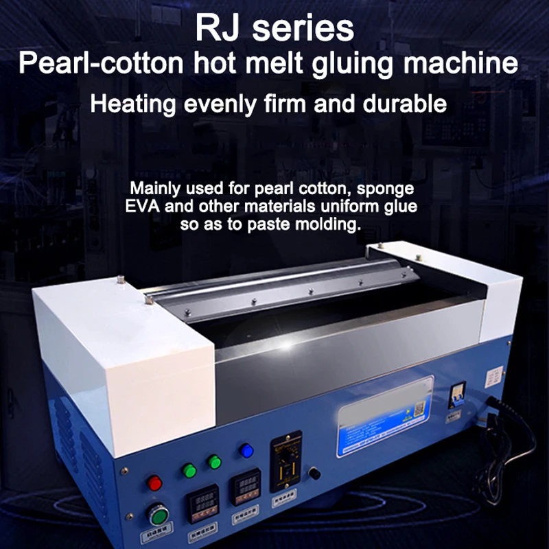 RJ- 400 Desktop Gluing Machine Industrial Pearl Cotton Hot Melt Adhesive Tools Glue Coating Equipment 3200 W For Eva Foam Sponge