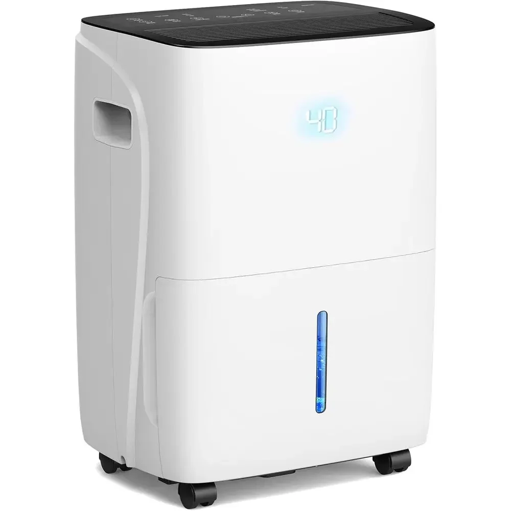 

150 Pint Dehumidifier for Basement and Home, Covers up to 6,500 Sq. Ft Rooms, High-Efficiency Compressor Dehumidifier with Drain