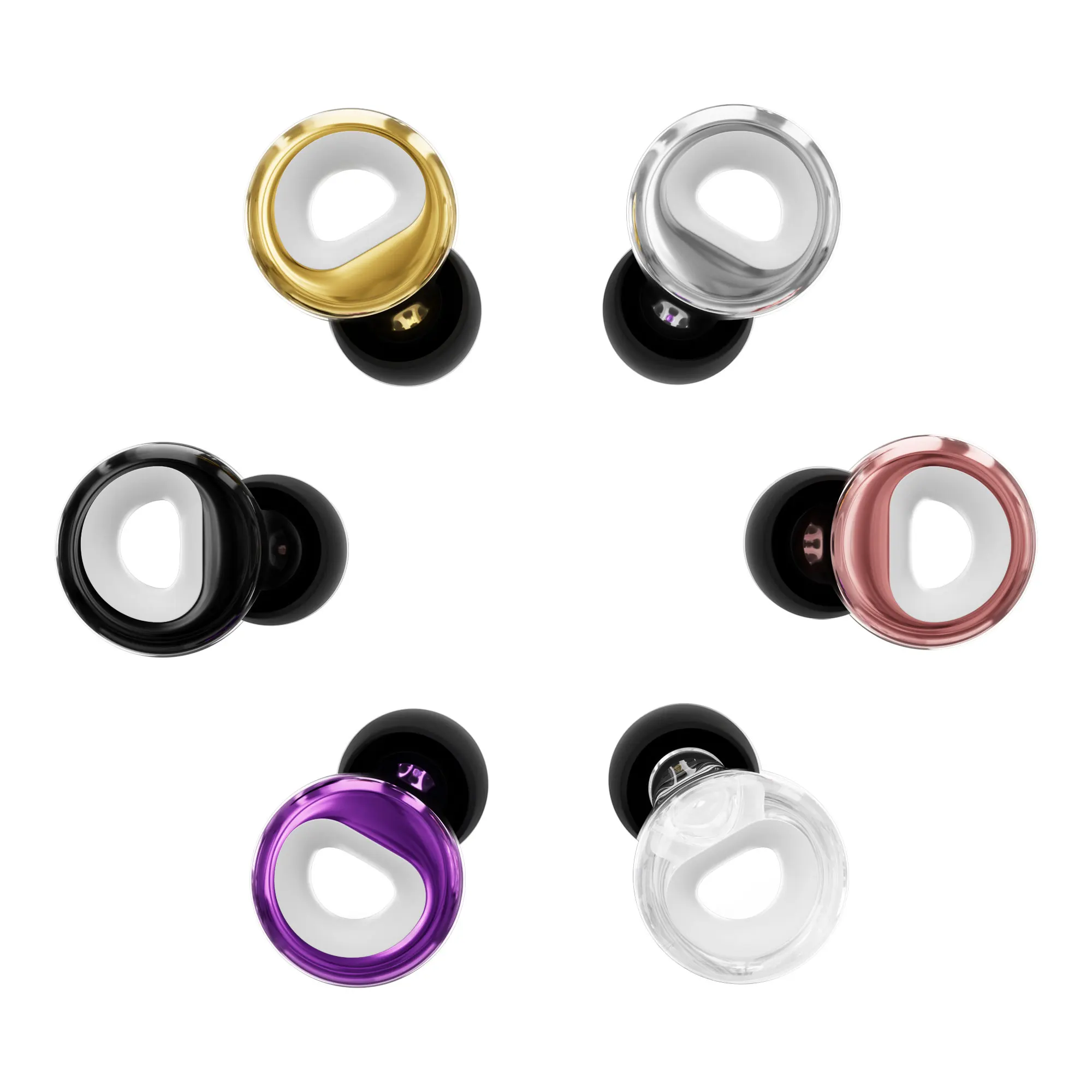 HUAK High Fidelity Silicone Earplugs with Lanyard Noise Reduction Ear Muffs for Concerts Musicians Motorcycles And Noise Sensiti