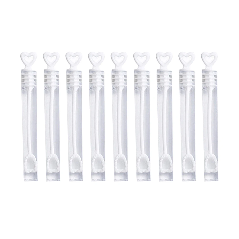 144pcs Heart Bubble Wand For Kids Party Favors Wedding Decoration Table Accessories Family Gift White