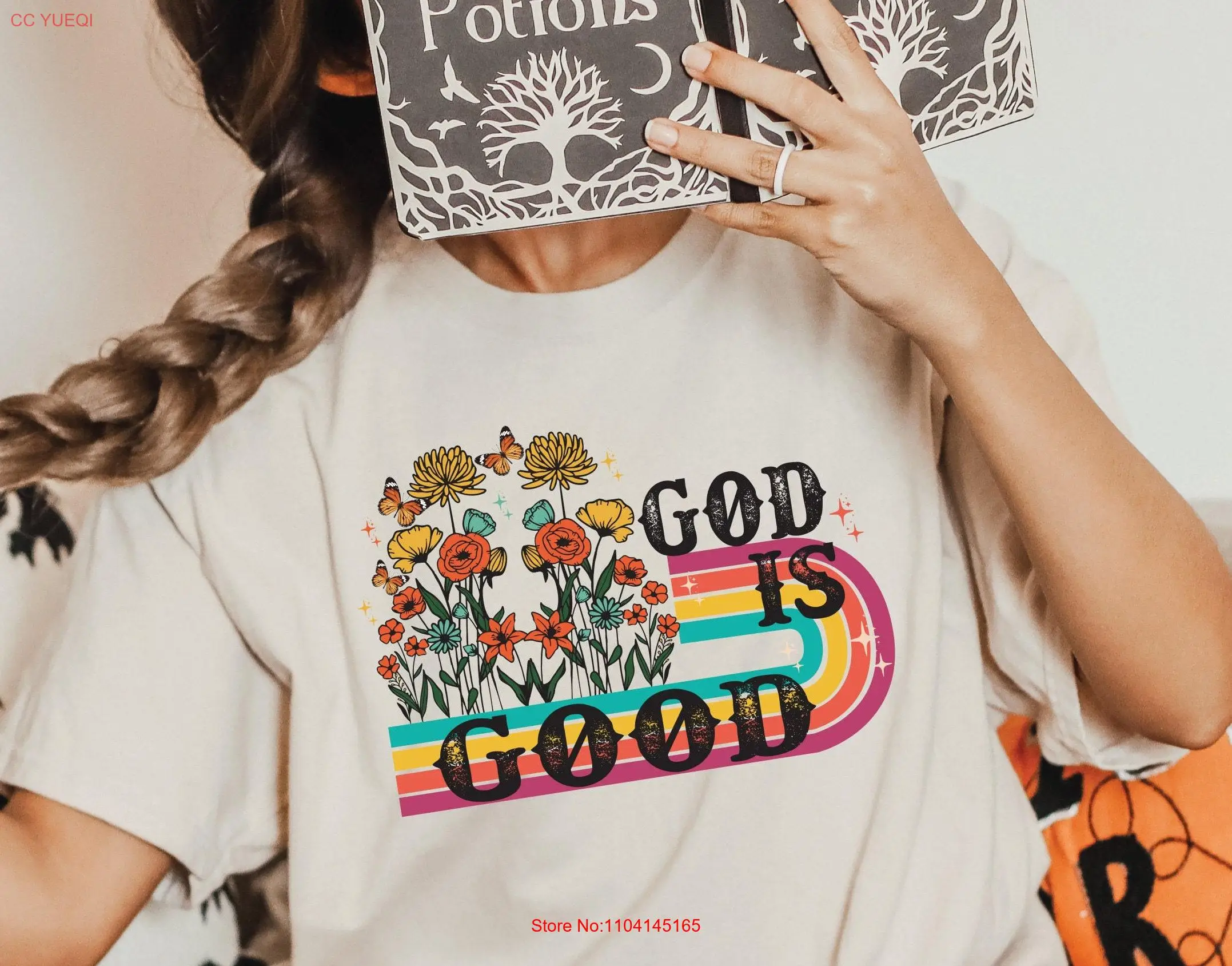 

Футболка God Is Good, христианская модная вдохновляющая футболка со стихами из Библии, религиозный подарок с длинными или короткими рукавами