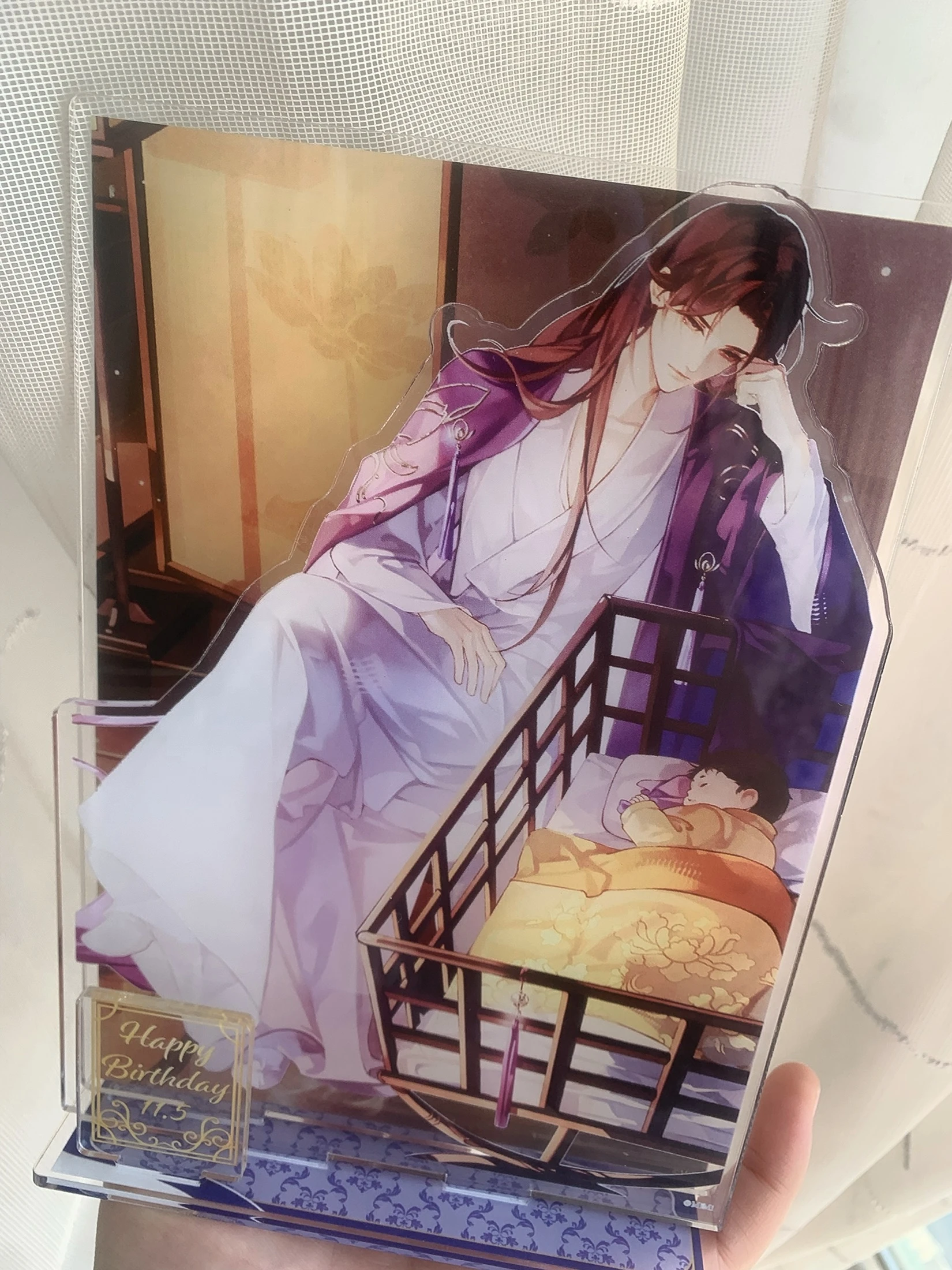 Anime Mo Dao Zu Shi Jiang Cheng Acrylic Stand Figure Birthday Edition, Cartoon Scene Standee With Nameplate, Desk Display