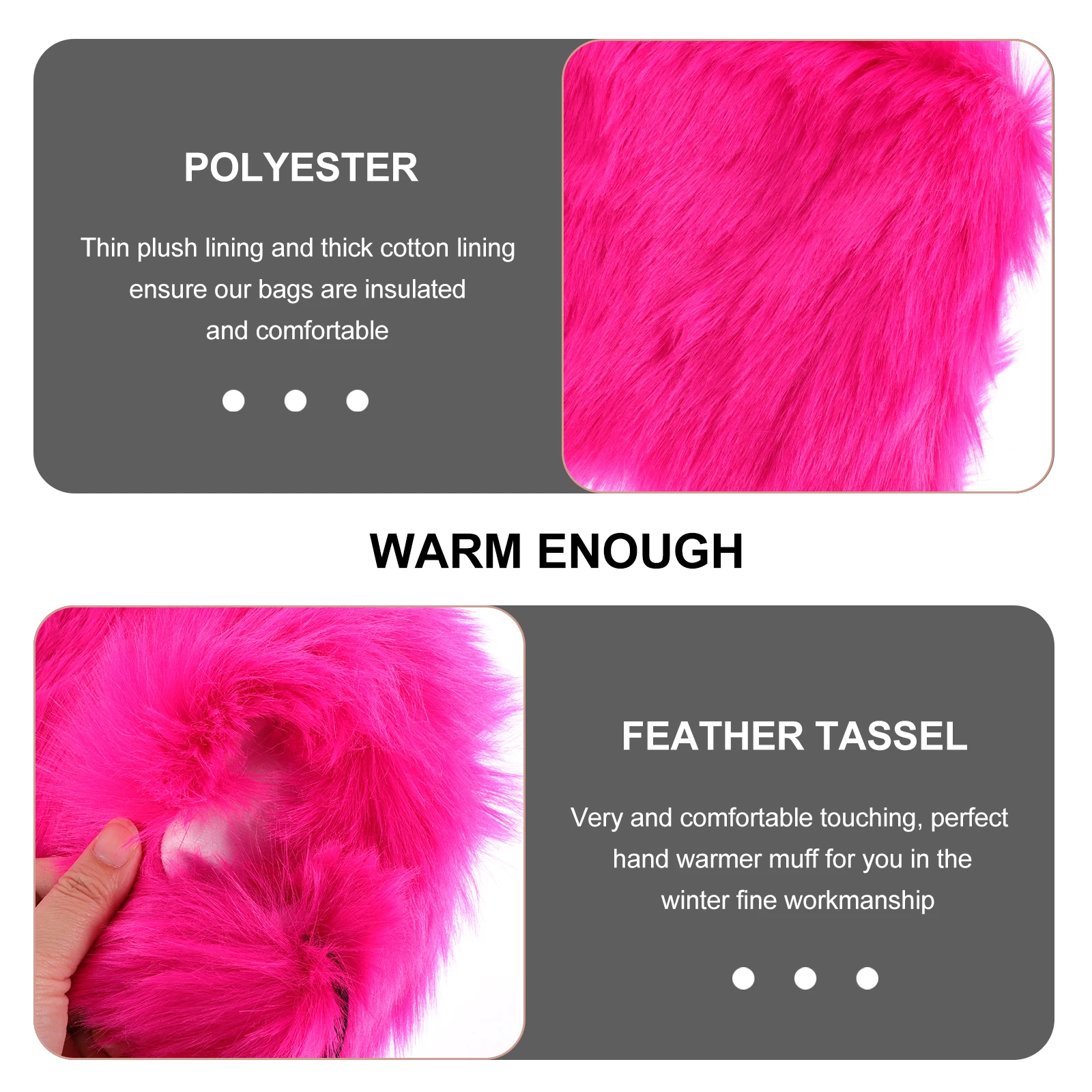 

Warm Hand Warmer Hands Cover Waist Pouch Covering Color Polyester Warmers Muff Women's