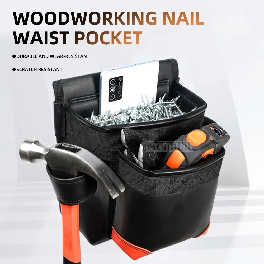 

Поясная сумка-органайзер для гвоздей и шурупов, усиленный прочный пояс для инструментов для строительных работ