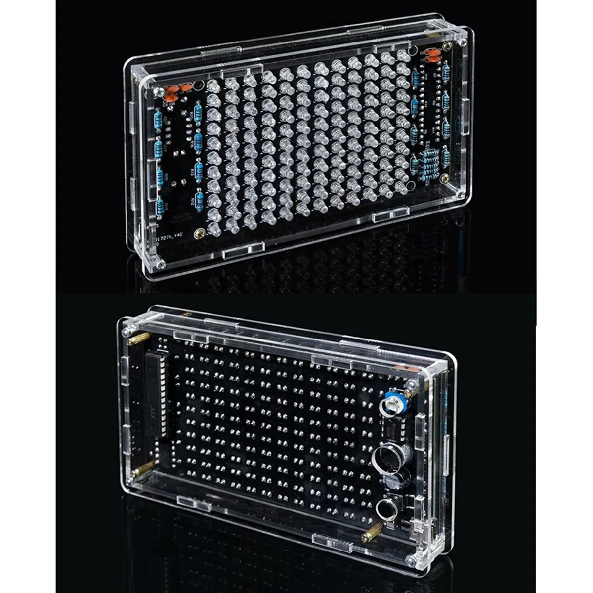 LED الموسيقى الطيف LED الموسيقى الطيف DIY عدة إلكترونيات الموسيقى التحكم الصوتي