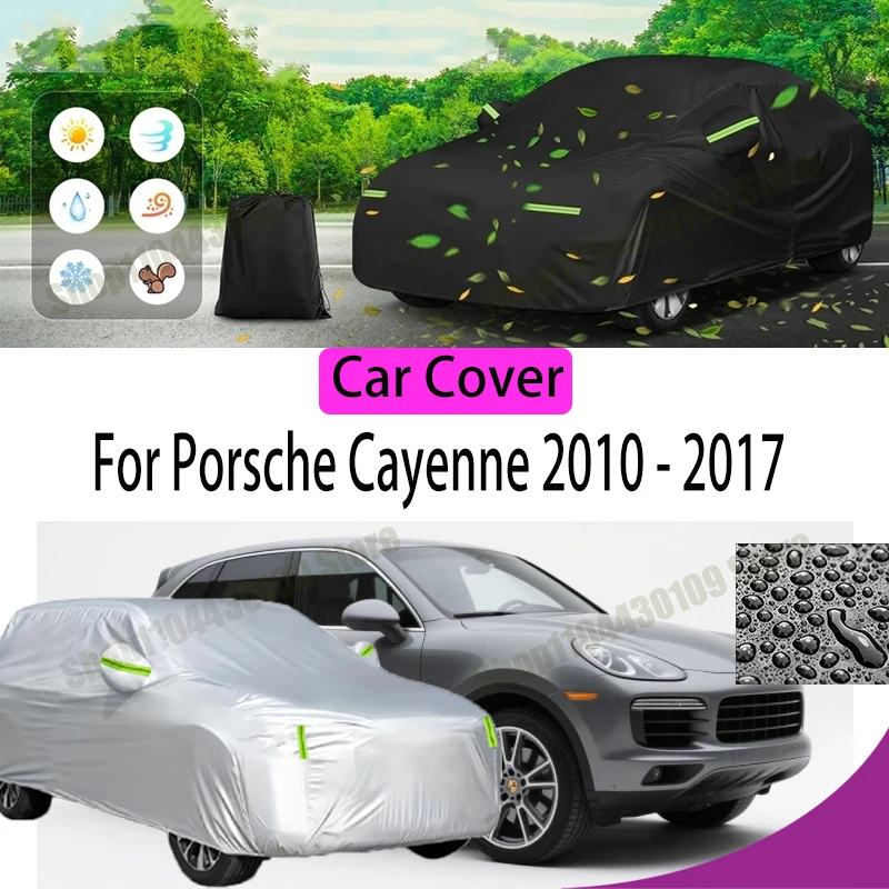 

Чехол для автомобиля Porsche Cayenne 2010-2017, водонепроницаемый, с защитой от ультрафиолета, всепогодный, пыле- и снегозащитный, из полиэстера 190T