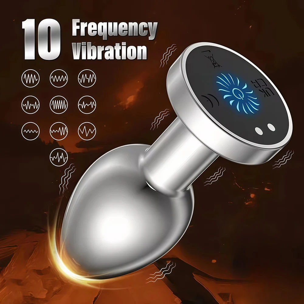 Wireless Metal Anal Vibrator for Women Remote Control Butt Plug Prostate Massager 10 Speeds Adult Couple Sex Toys for Men - Image 4