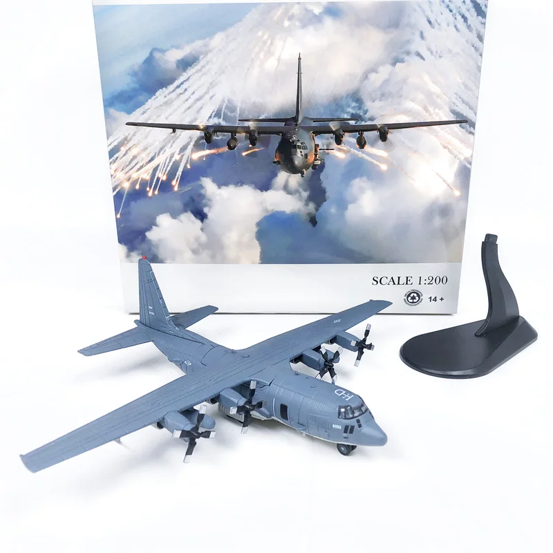 

WLTK USAF AC-130U Spectre Air Gunship 1/200 Diecast Aircraft Airplane Model