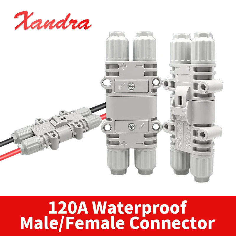 120A 1200V Männlich Weiblich Stecker Wasserdicht Großen Strom Parkplatz Klimaanlage Stecker 10mm Elektrische Gabelstapler Generator Anschlüsse