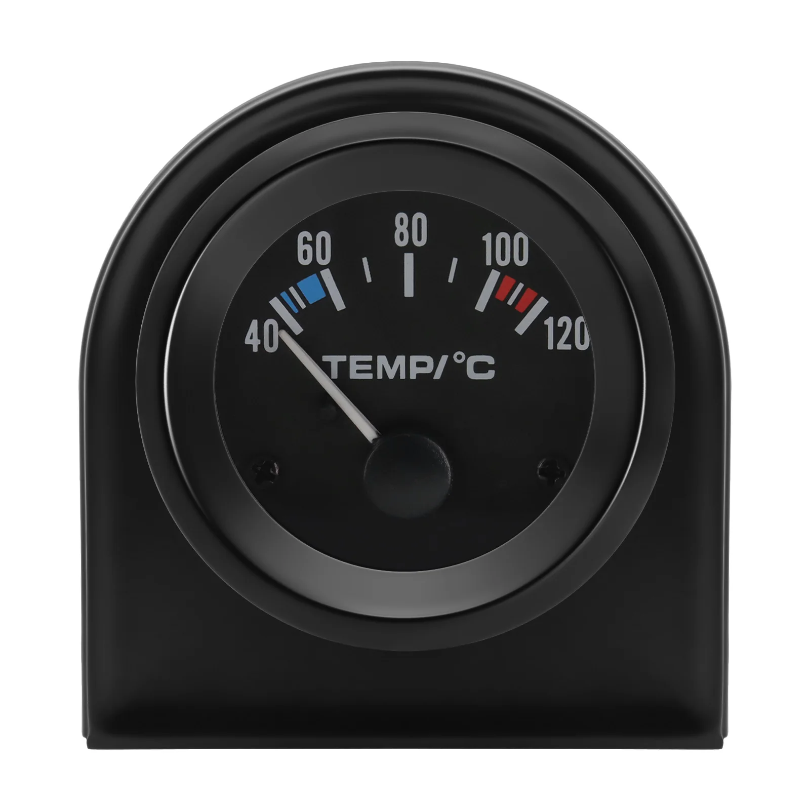40-120 Celsius Car 52mm Water Temperature Gauge with Adaptor Joint Pipe Radiator 1/8NPT Sensor Racing Water Tank Level Indicator