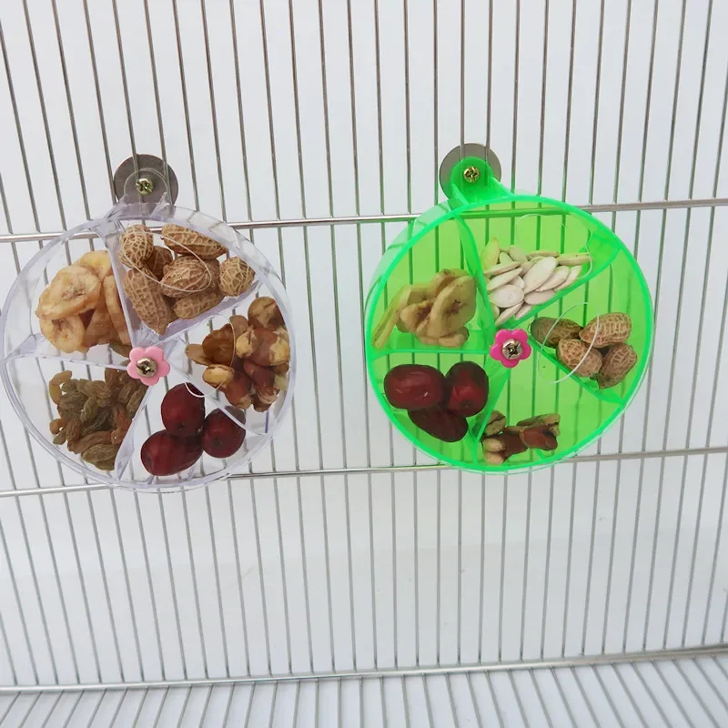 Rotate Pet Parrot Toys, Wheels, Bite Chewing, Foraging Food Box, Cage Feeder, Birds Accessories