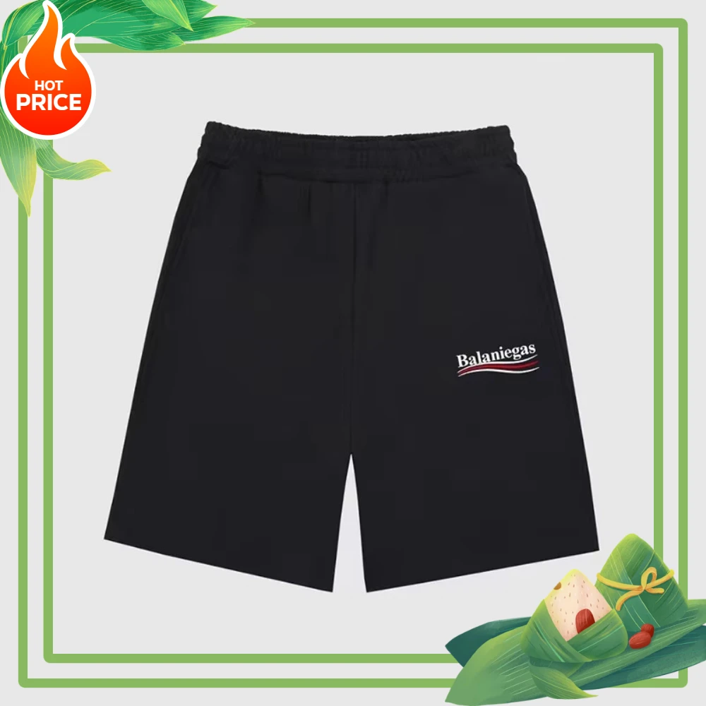 

2025 Summer Casual Shorts Loose Sports Five-point Pants Trendy Men's and Women's Beach Pants Pure Cotton Fox Shorts