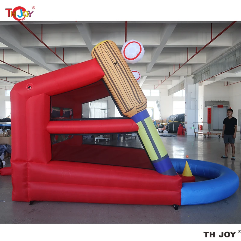 Fast Air Shipping to door,5x3m Outdoor Giant Inflatable Baseball Batting Cage  Batter Up Sport Games