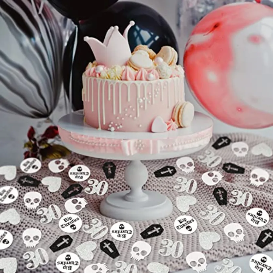 200 قطعة من الموت إلى 20 ثانية من القصور الموت لزخارف 20 ثانية لجنازة شبابي 30th لحفلة عيد الميلاد