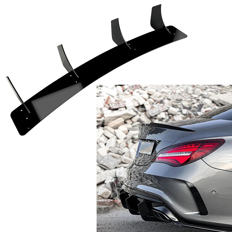 

For Mercedes Benz C117 CLA45 AMG Line 2016-2019 Car Rear Bumper Diffuser Rear Side Splitters Spoiler Lip Auto Accessories