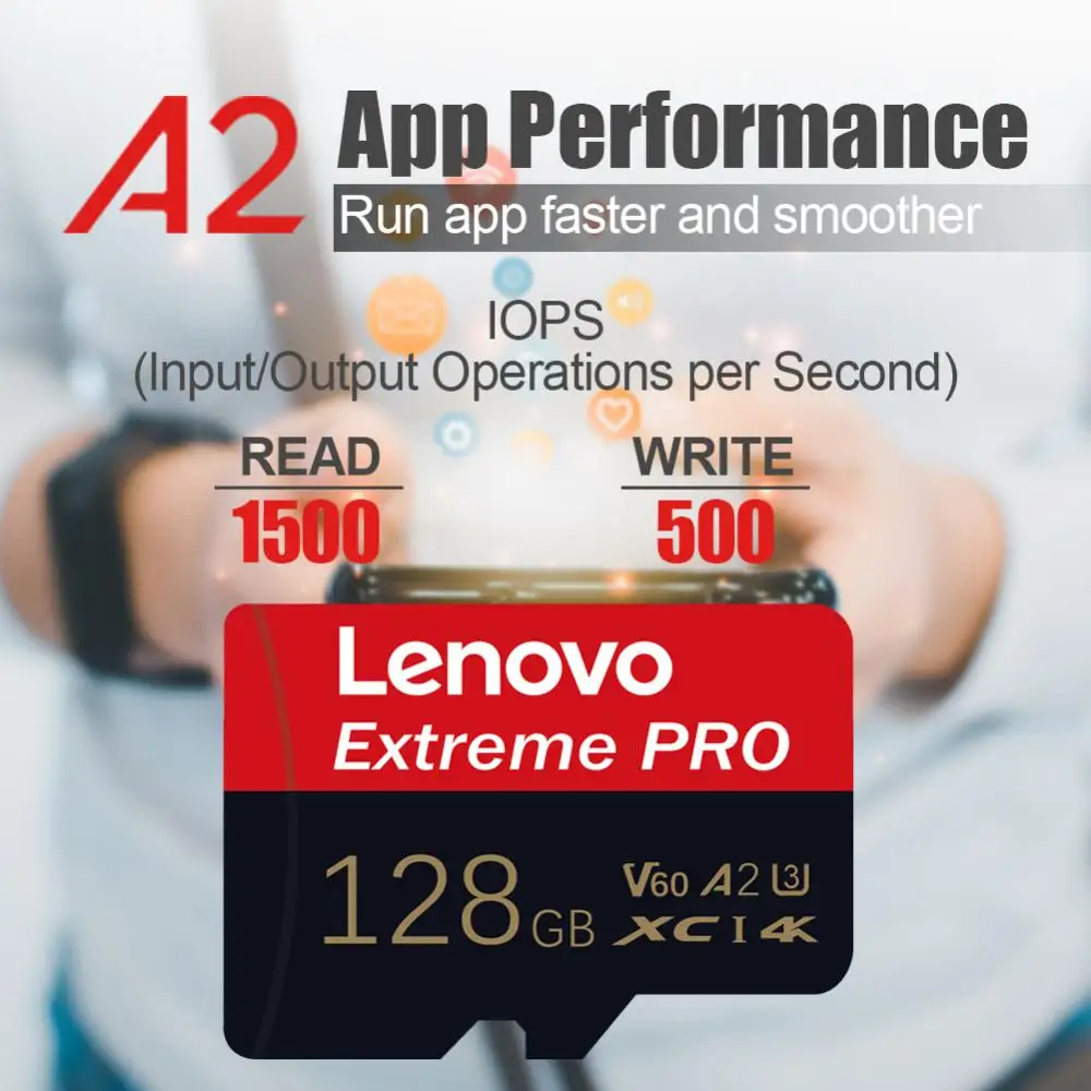 Original Lenovo 1TB 2TB Micro TF SD Card High Speed A2 V60 Memory Card 128G 256GB 512GB For Nintendo Switch Ps4 Ps5 Game SD Card
