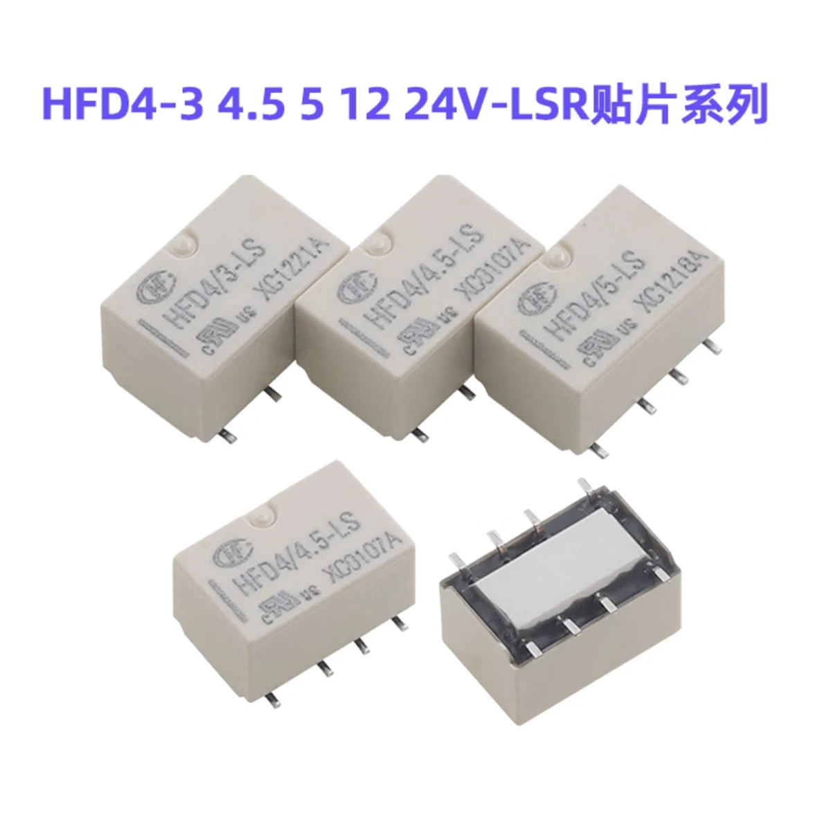 ROHS مرحلات الإشارة الأصلية HFD4 3V 4.5V 5V 12V 24V HFD4/ 3 4.5 5 12 24 -S -S1 -LS -LS1 -SR -S1R -LSR -LS1R SMD DIP 8-pin 5-LS1