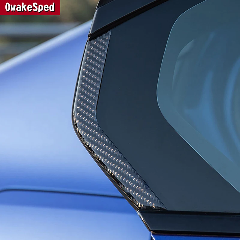 

Для BMW 3 серии G20 G28 2020-2021 накладка на заднее окно, защита от столкновений, украшение из углеродного волокна, внешние автомобильные аксессуары, наклейка