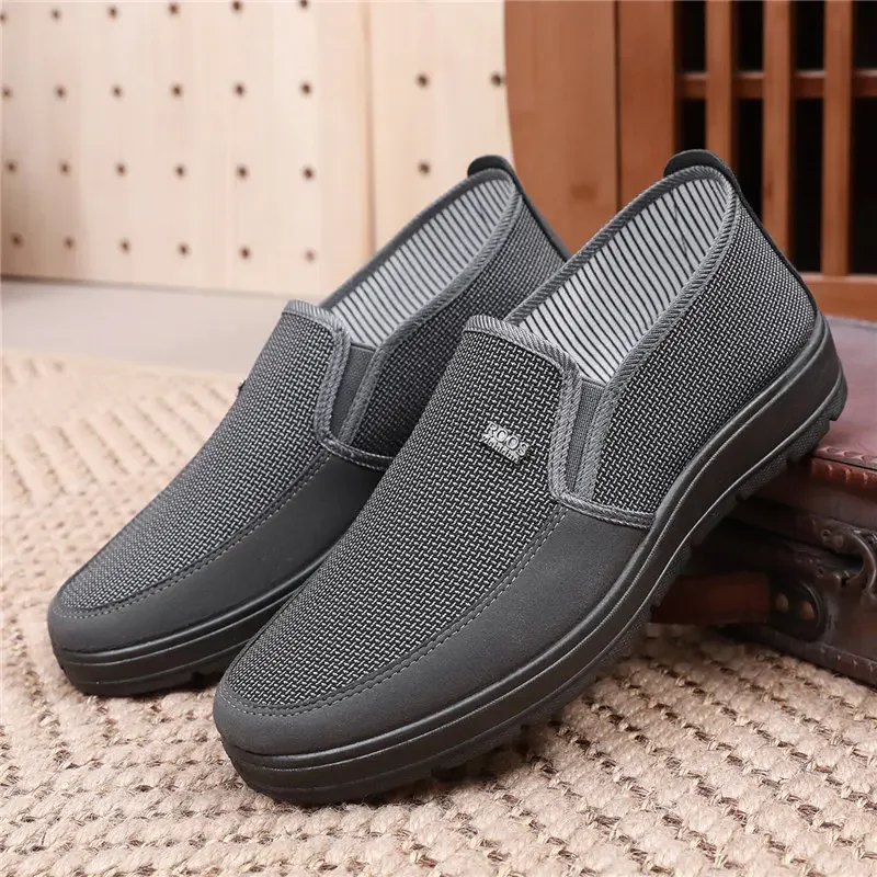 Old Beijing cloth shoes male elderly leisure shoes non-skid dad big yards soft bottom air deodorization a pedal old shoes