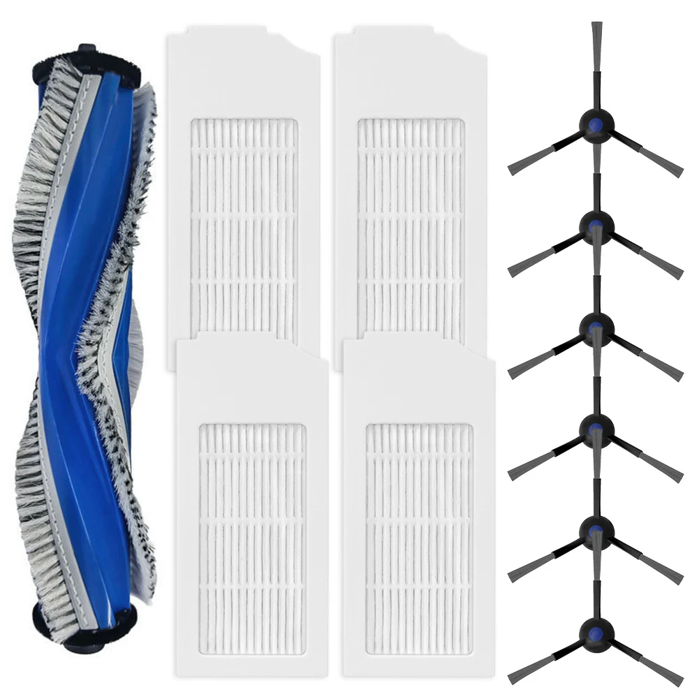 

1set Main Brush Side Brushes Filter Kit For ECOVACS For DEBOT N20 / N20 PLUS / N20 For PRO PLUS Vacuum Cleaner Part Side Brush