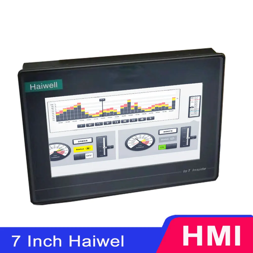 Haiwell 7 Inch HMI B7H B7H-G B7H-W B7H-G B7H-E B Series SmartLink 100% Original Brand New Human Machine Interface Display Screen