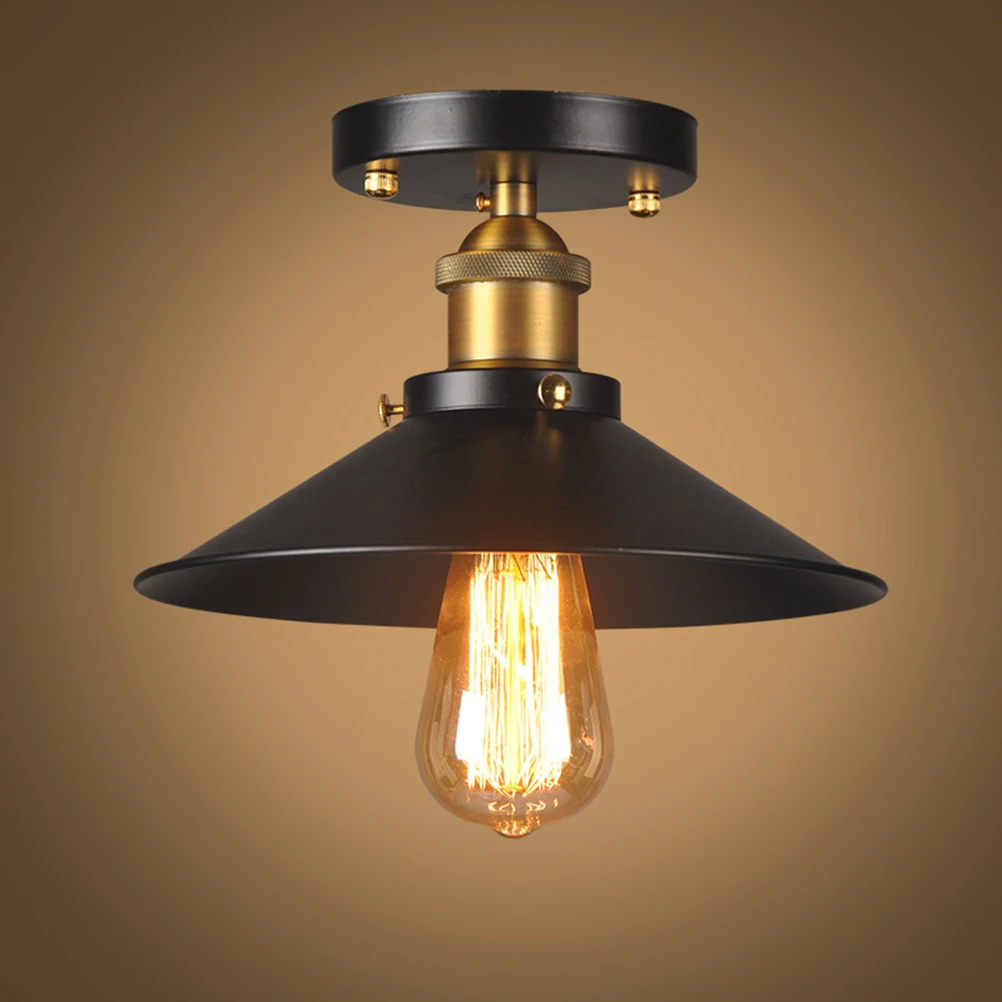 

Industrial Ceiling Light PVC Material Kitchen Lamp Corridor Retro Decor Easy Installation Vintage Bar Edison Wall Lamp Metal
