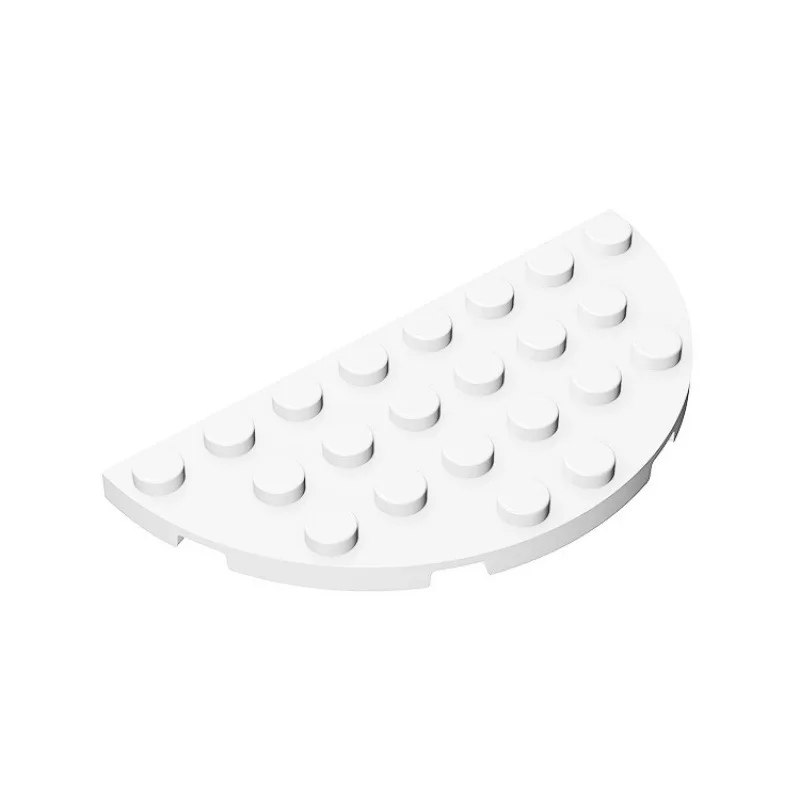 

[15Pcs]【50g】 Model 22888 Interlocking 4x8 Semicircular Board, Children DIY STEM Building Blocks Toy