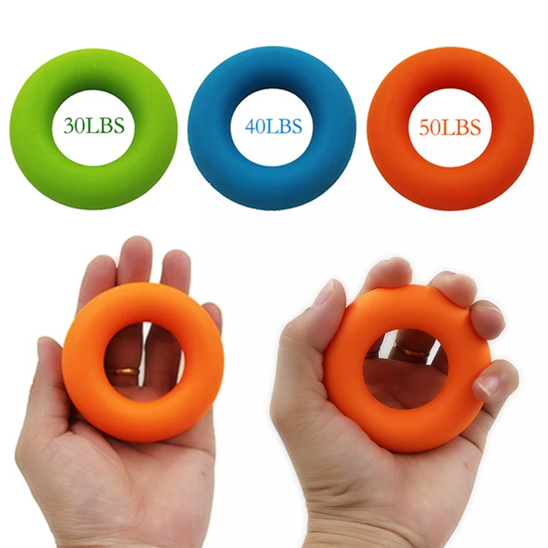 1~10PCS Hand Trainer Carpal Expander Grip Finger Strength Power Gripper Gripping Ring Stress Relief Gym Home Exercise Fitness