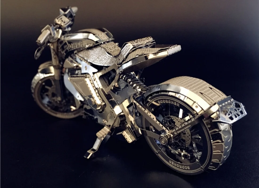 3D Metal Stainless Sliver puzzle Vengeance Motorcycle Collection Puzzle 1:16 DIY 3D Laser Cut Model for adult
