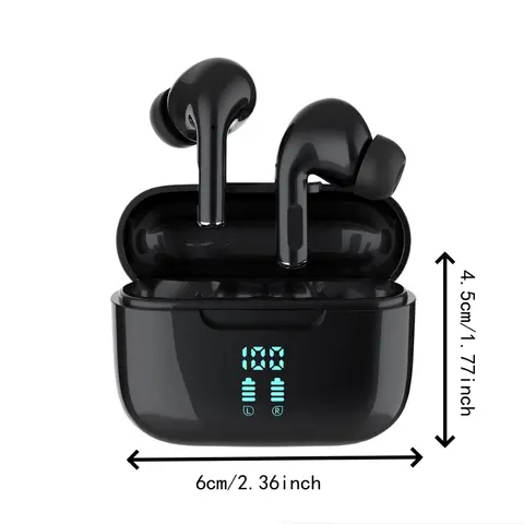 Wireless Bluetooth Earphones HIFI Stereo Sound ENC Headphones Power Display Earbuds For XIAOMI Samsung TWS Music Headset