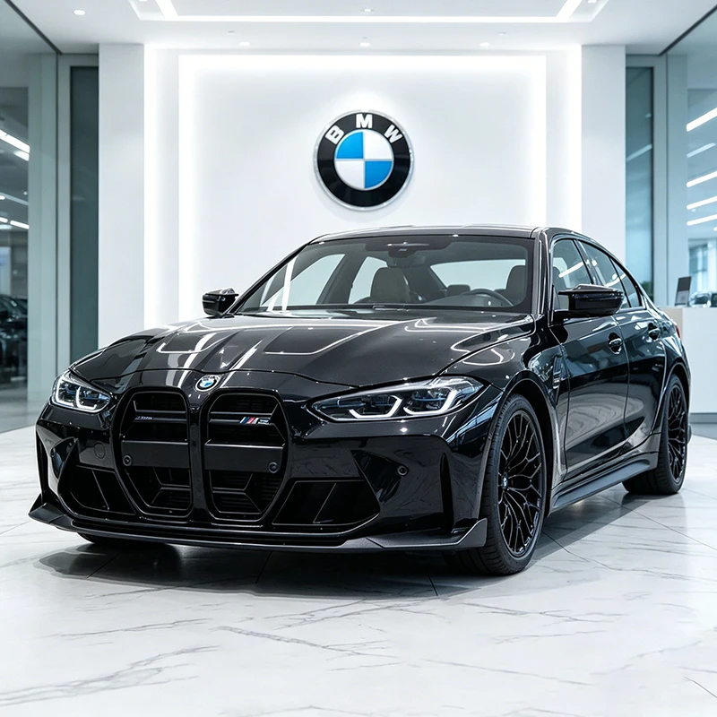 NOUVEAU Modèle de voiture miniature en alliage BMW M3 CS LCI G80 Mpower Supercar à l'échelle 1:18, véhicules miniatures et jouets pour enfants