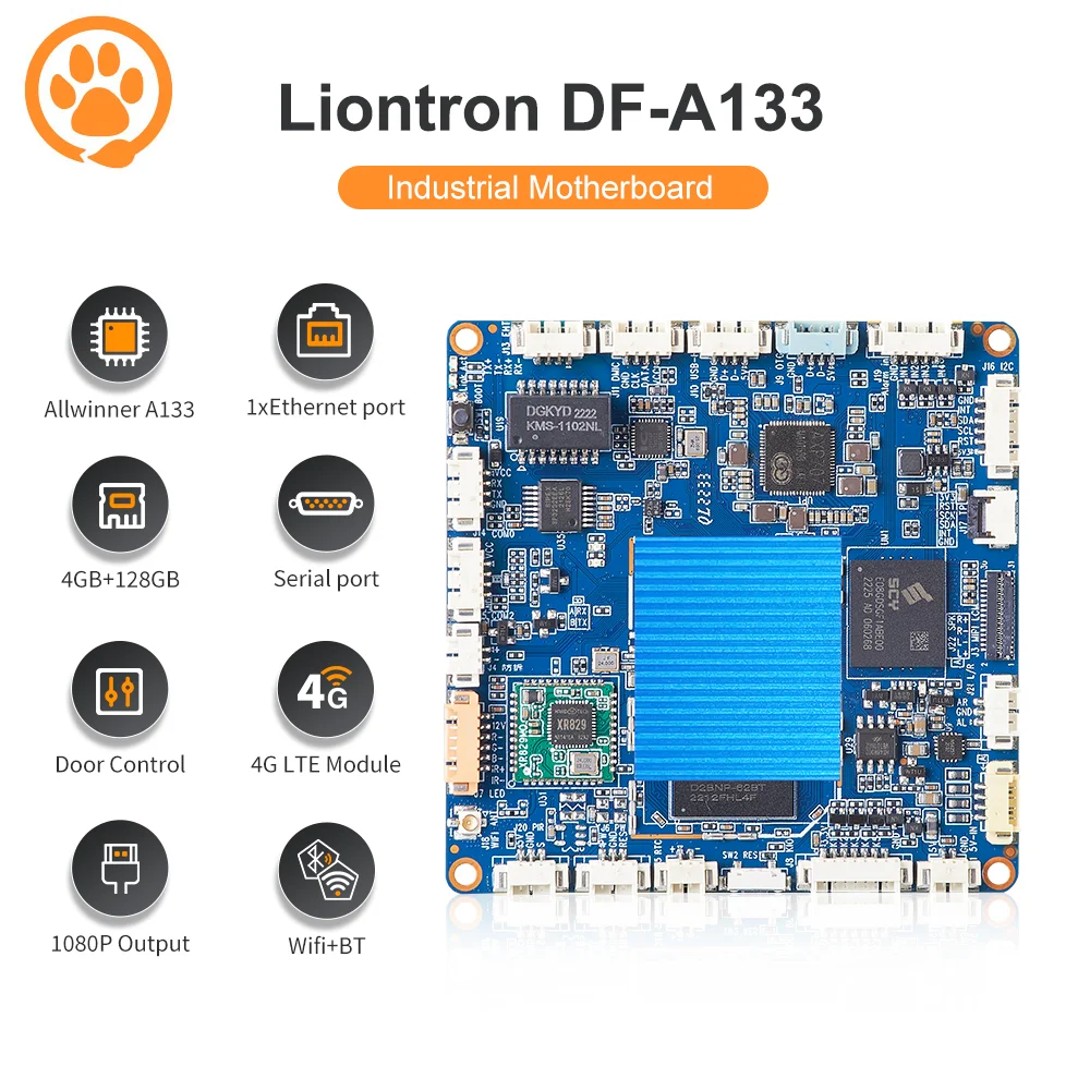 

Материнская плата Liontron ARM Allwinner A133 DDR4 4 Гб WIFI Bluetooth MIPI DSI RGB TTL RS485 RS232 USB Android