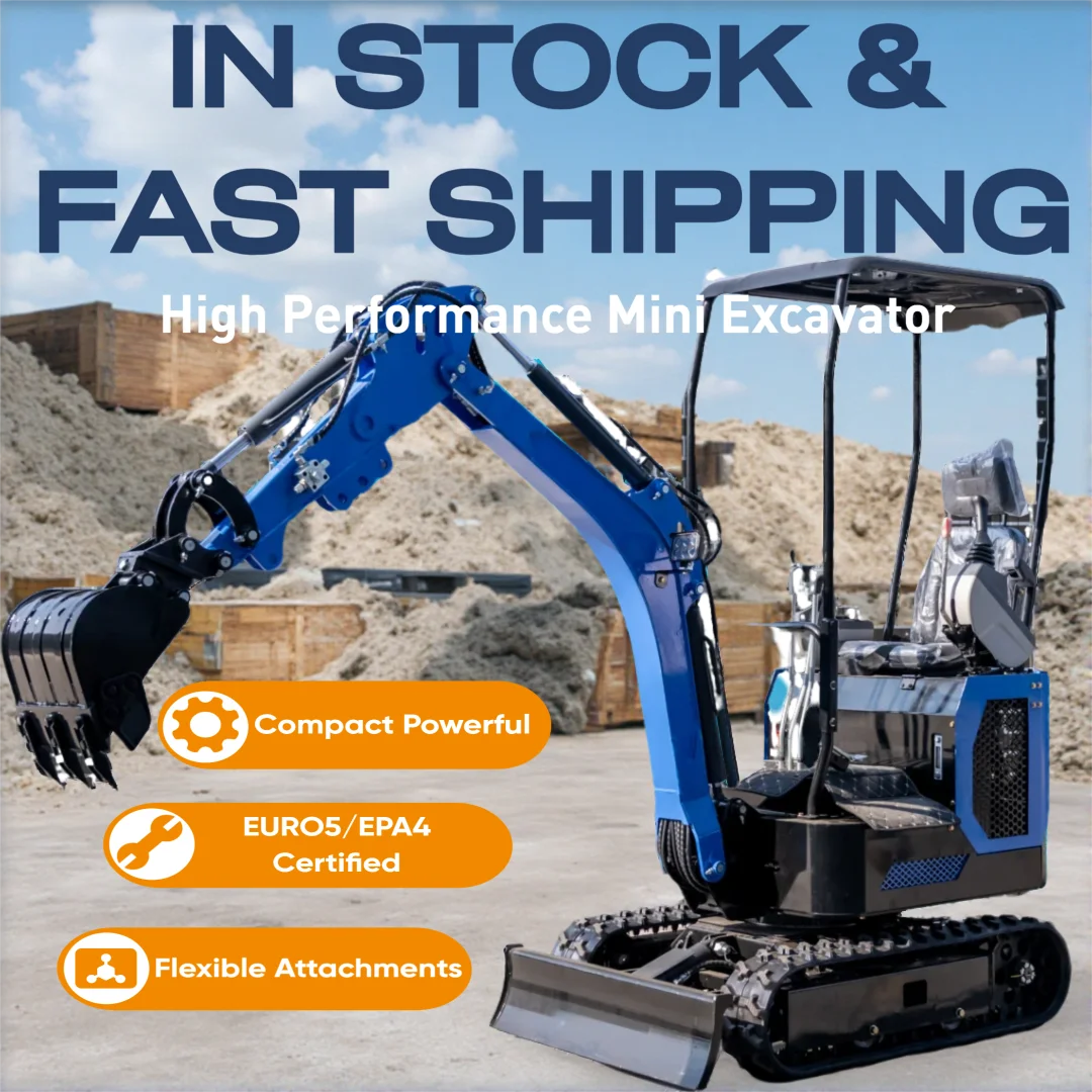 

High Efficiency Hydraulic Small Mini Excavator EURO5 EPA4 Standard With Multiple Custom Optional Accessories