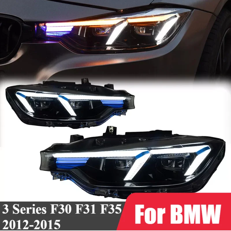 

Обновление светодиодных фар для BMW 3 серии F30 F31 F35 2012-2015, светодиодный головной фонарь в сборе, проектор DRL, указатели поворота, индикаторные лампы
